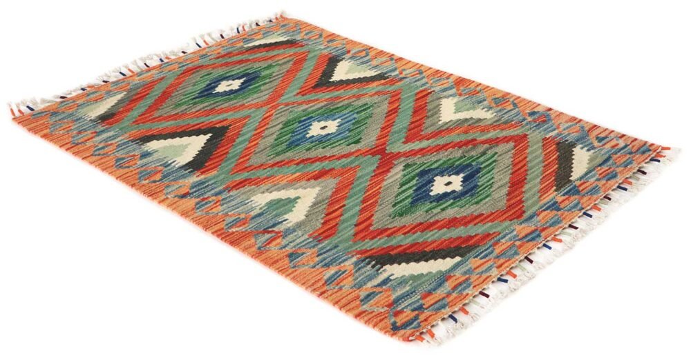 Kilim Decorativo Colorido Pequeño