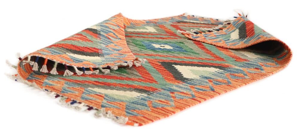 Kilim Decorativo Colorido Pequeño